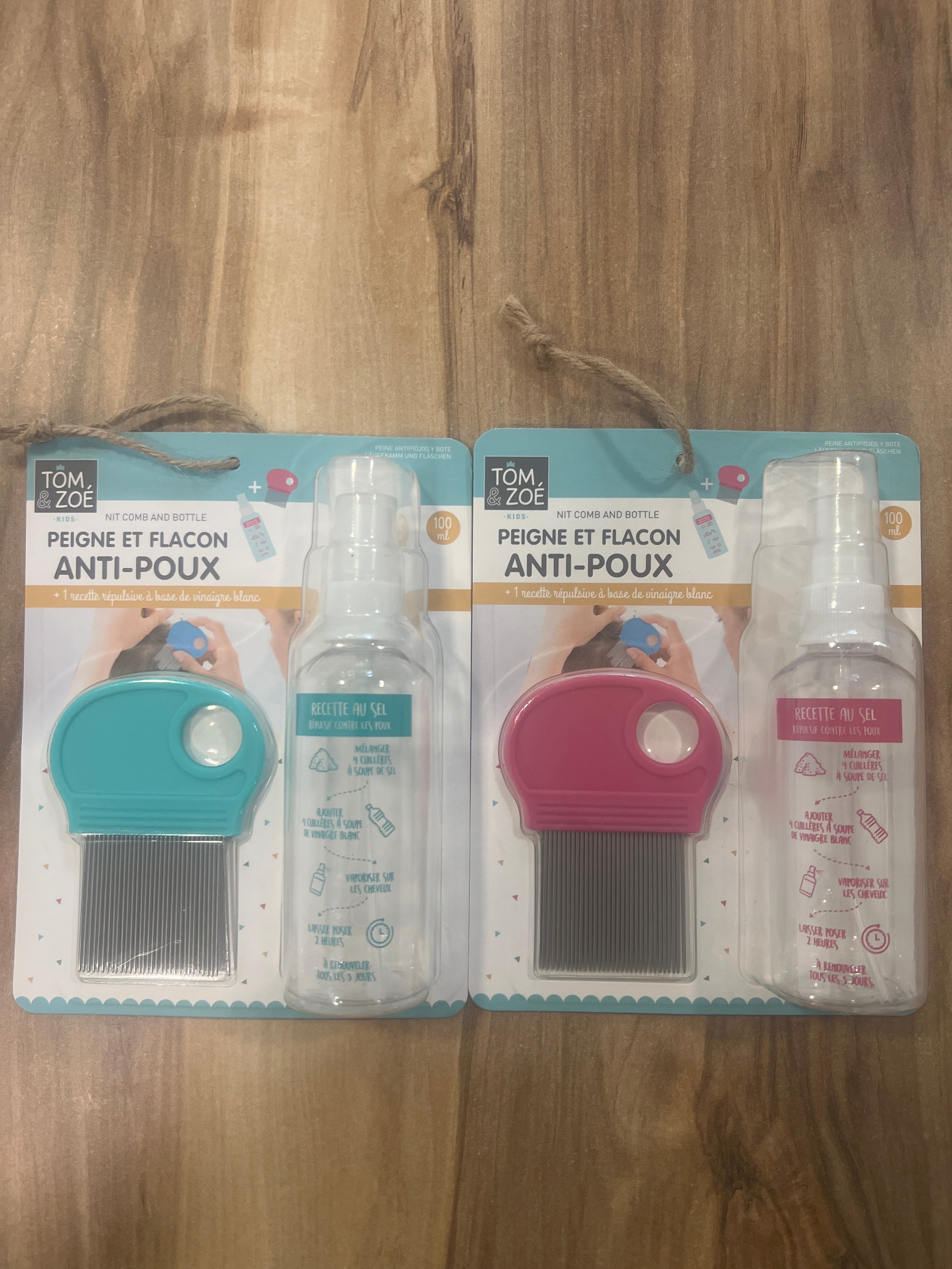 PEIGNE ANTI POUX ET FLACON 100ML